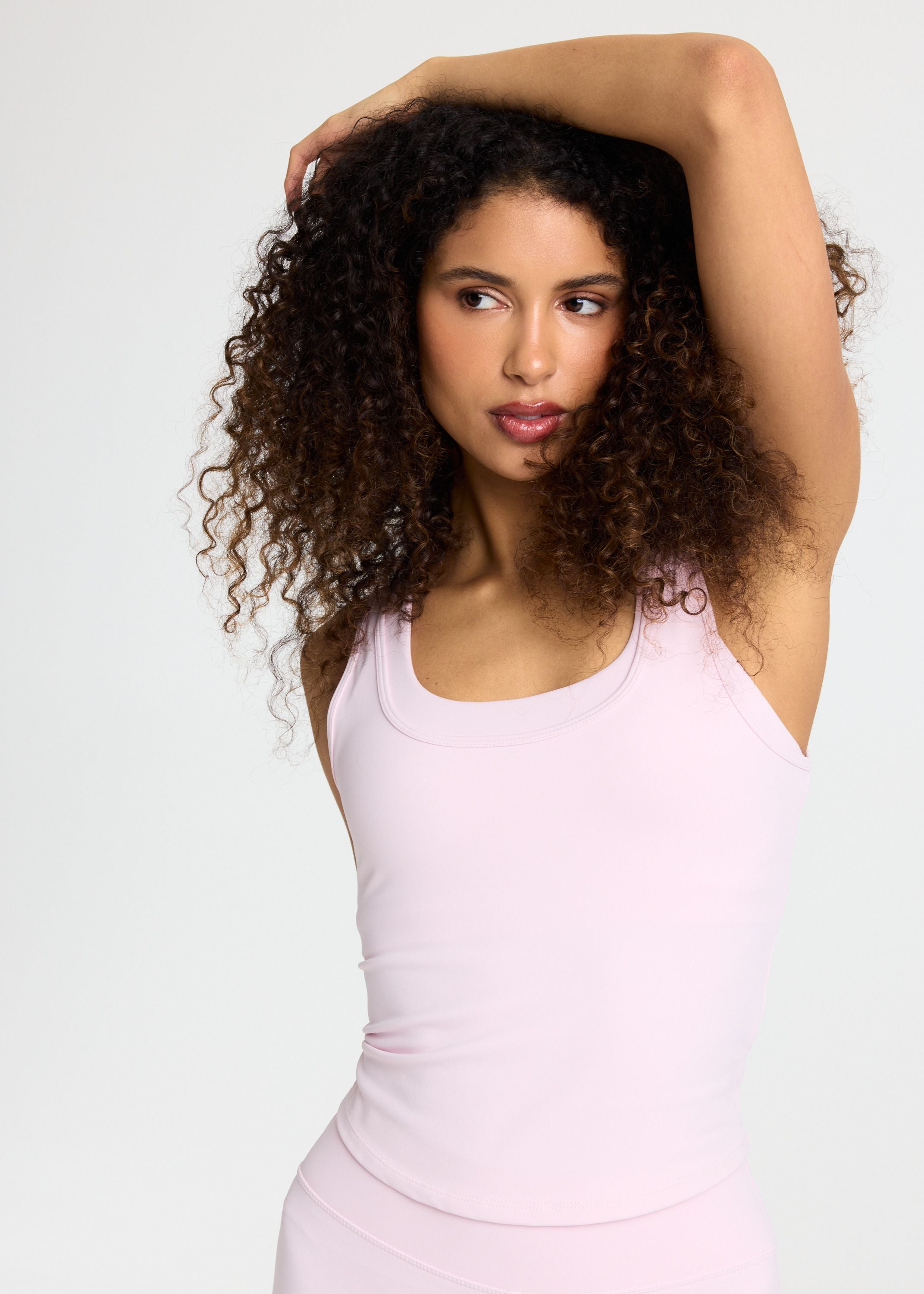 Cloudform® Square Neck Top - Millenial Pink